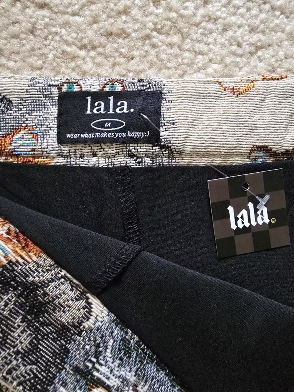 Dressed in Lala Twinkle Toes Jacquard Skort in Precious Persians - Picture 7 of 8